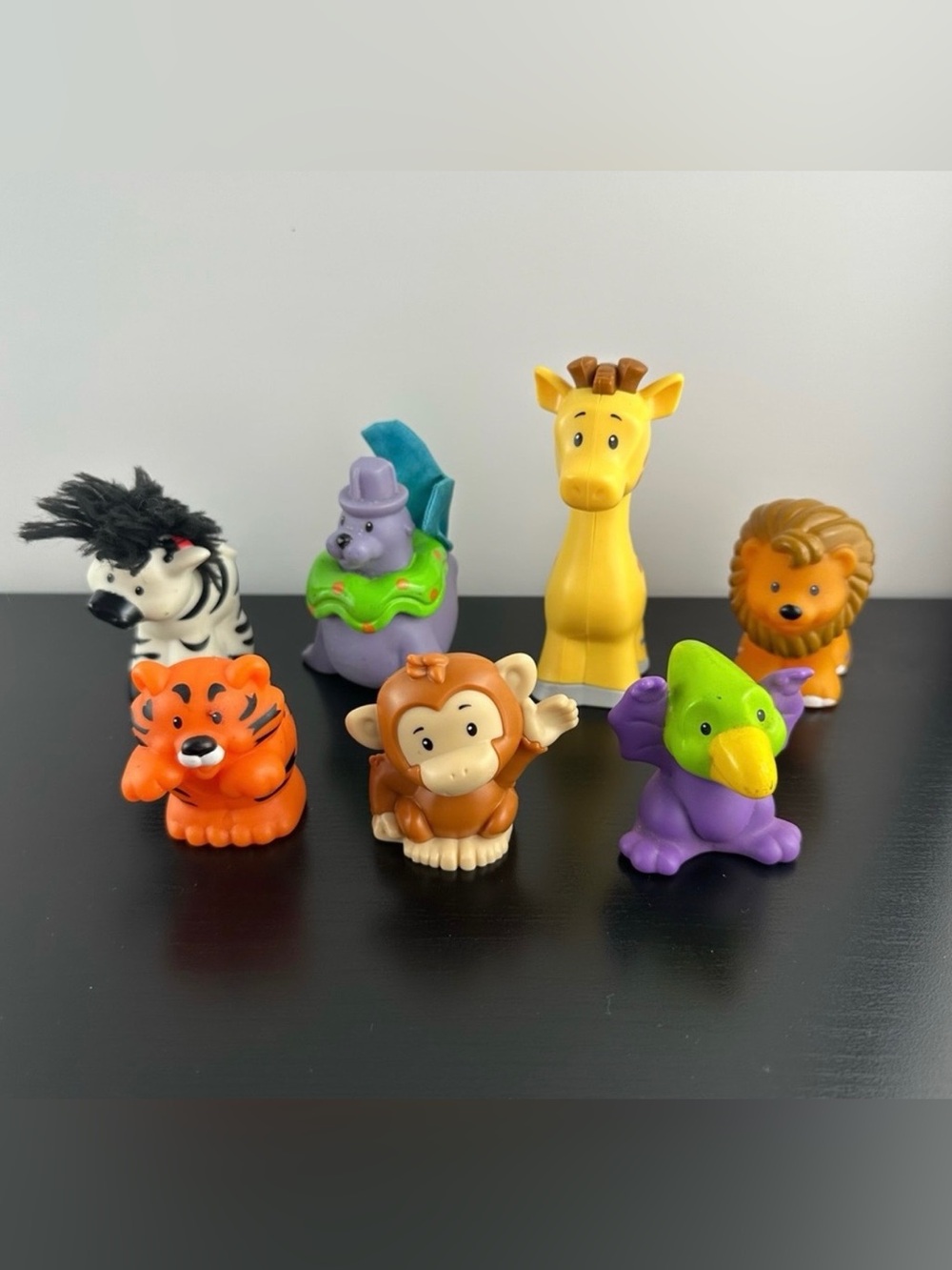 Fisher Price Little People Lot of 7 Zoo & Jungle Animal Figurines
